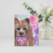 AUSTRALISCHER TERRIER POSTKARTE (Stehend Vorderseite)