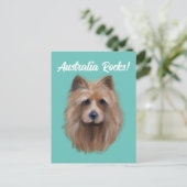 AUSTRALISCHER TERRIER POSTKARTE (Stehend Vorderseite)