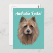 AUSTRALISCHER TERRIER POSTKARTE (Vorne/Hinten)