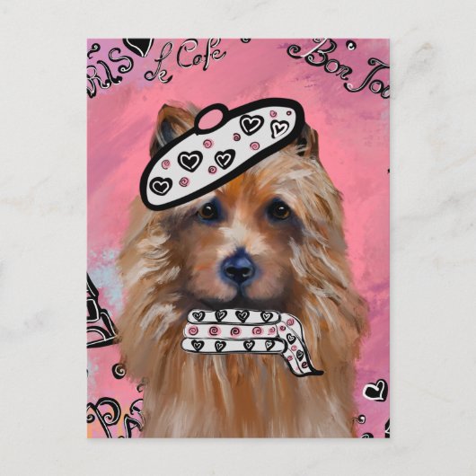 Australischer Terrier Postkarte (Vorderseite)