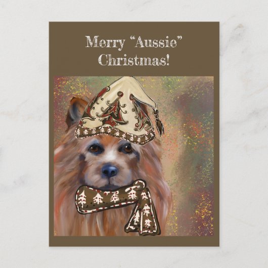 AUSTRALISCHER TERRIER POSTKARTE (Vorderseite)