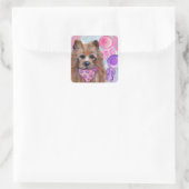 AUSTRALISCHER TERRIER QUADRATISCHER AUFKLEBER (Tasche)