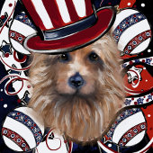 AUSTRALISCHER TERRIER RECHTECKIGER PAPPUNTERSETZER