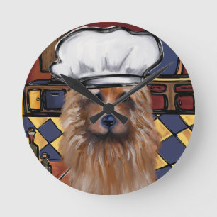 Australischer Terrier Runde Wanduhr