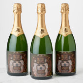 AUSTRALISCHER TERRIER SCHAUMWEINETIKETT (Flaschen)