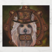 AUSTRALISCHER TERRIER SCHAUMWEINETIKETT (Einzelnes Label)