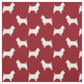 Australischer Terrier-Silhouette-Muster Stoff (Muster)