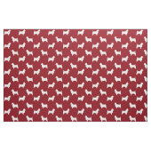 Australischer Terrier-Silhouette-Muster Stoff (Fat Quarter (45,7 x 55,9 cm))
