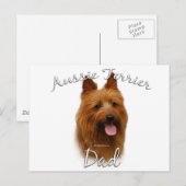 Australischer Terrier Vater 2 Postkarte (Vorne/Hinten)