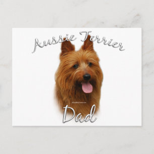 Australischer Terrier Vater 2 Postkarte