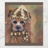 AUSTRALISCHER TERRIER WEINETIKETT (Einzelnes Label)