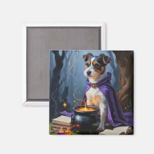 Australischer Terrier - Whimsical Halloween-Malere Magnet