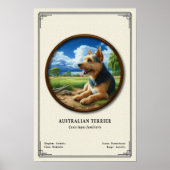 Australischer Terrier Zoologie-Serie Poster (Vorne)