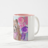 AUSTRALISCHER TERRIER ZWEIFARBIGE TASSE (VorderseiteRechts)