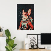 Australischer Tierzüchterhund Astronaut Poster, Au Poster (Heimbüro)