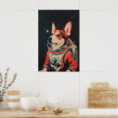 Australischer Tierzüchterhund Astronaut Poster, Au Poster (Küche)