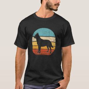 Australischer Tierzüchterhund Blue Heeler Retro Vi T-Shirt