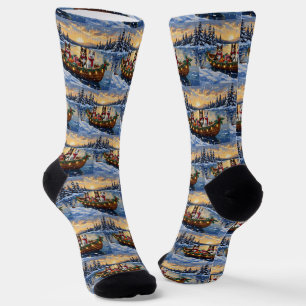 Australischer Tierzüchterhund Weihnachtsboot Urlau Socken