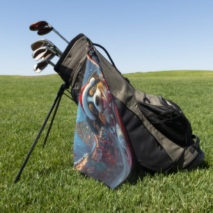 Australischer Treibhund Achterbahn Weihnachten Golfhandtuch