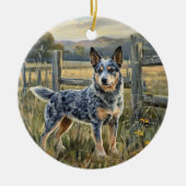 Australischer Treibhund Keramik Ornament (Vorne)