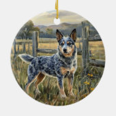 Australischer Treibhund Keramik Ornament (Hinten)