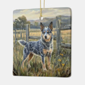 Australischer Treibhund Keramikornament (Links)