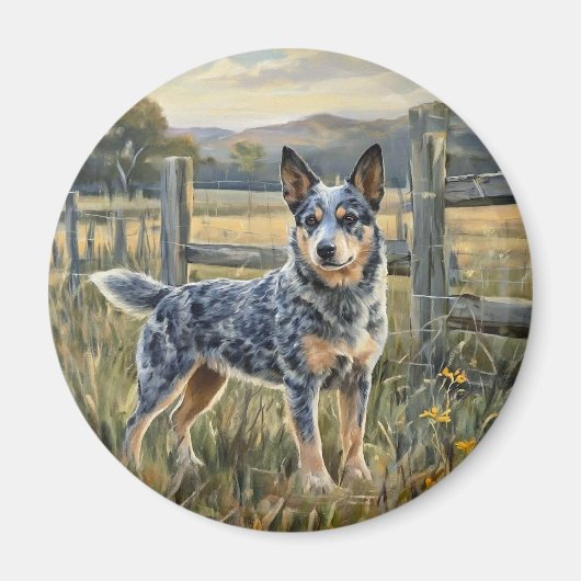 Australischer Treibhund Magnet (Vorne)