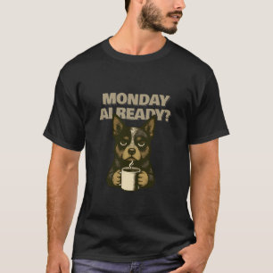 Australischer Treibhund Montag Schon Spaß T-Shirt