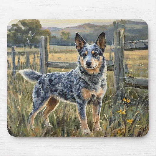 Australischer Treibhund Mousepad (Vorne)