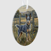 Australischer Treibhund Ornament (Vorderseite)
