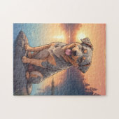 Australischer Treibhund Puzzle (Horizontal)