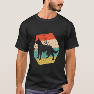 Australischer Treibhund Retro Distressed Hexag T-Shirt