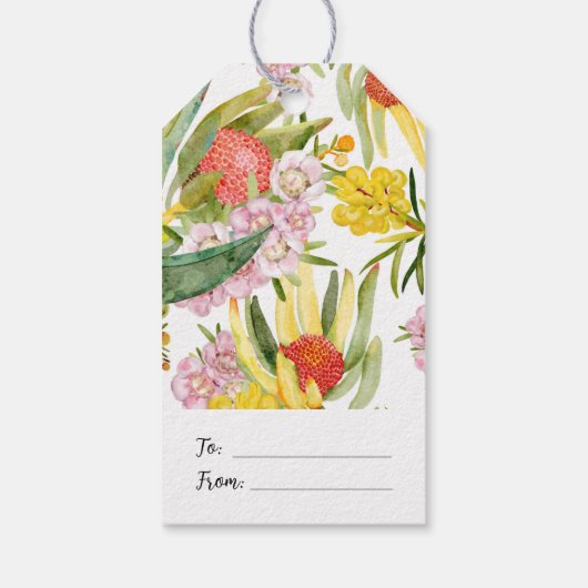 Australischer TropenSummer Geschenkanhänger (Rückseite)