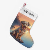 Australischer Tüderhund Kleiner Weihnachtsstrumpf (Vorderansicht (hängend))