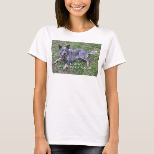 Australischer Tüderhund Liebe mit Bild T-Shirt