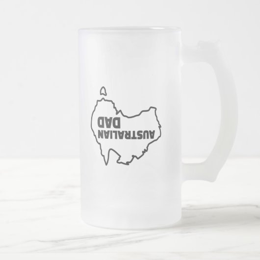 Australischer Vater - Funny Beer Tasse für einen A (Rechts)