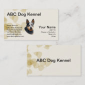 Australischer Vieh-Hund auf TAN-Blätter Visitenkarte (Vorne/Hinten)