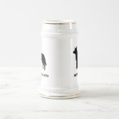 Australischer Vieh-Hund Bierglas (Mittel)