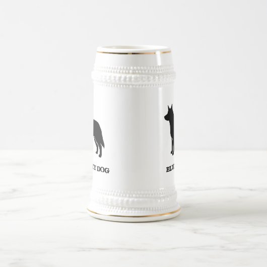 Australischer Vieh-Hund Bierglas (Mittel)