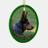 AUSTRALISCHER VIEH-HUND - BLAUES HEELER - KERAMIKORNAMENT (Rechts)