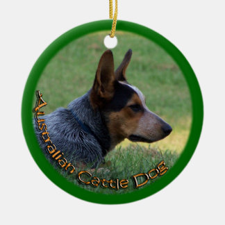 AUSTRALISCHER VIEH-HUND - BLAUES HEELER - KERAMIKORNAMENT