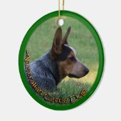 AUSTRALISCHER VIEH-HUND - BLAUES HEELER - KERAMIKORNAMENT (Links)