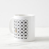 Australischer Vieh-Hund in den Schafen Kaffeetasse (Vorderseite Links)