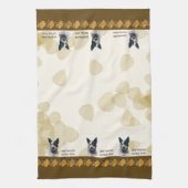 Australischer Vieh-Hund TAN verlässt Dishtowel Geschirrtuch (Vertikal)