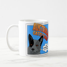 Australischer Vieh-Hundesuperheld Kaffeetasse