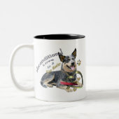 Australischer Vieh-Hundeunbedingte Liebe-Tassen Zweifarbige Tasse (Links)