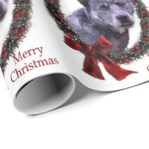 Australischer Vieh-Hundeweihnachtsfeiertag Geschenkpapier