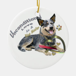 Australischer Viehhundblaue heeler Verzierung Keramik Ornament