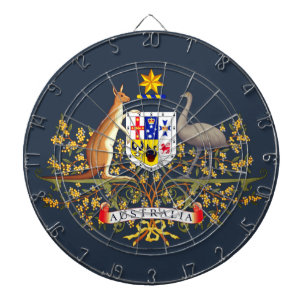 Australischer Wappen Dartscheibe
