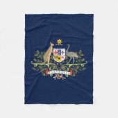 Australischer Wappen Fleecedecke (Vorderseite)
